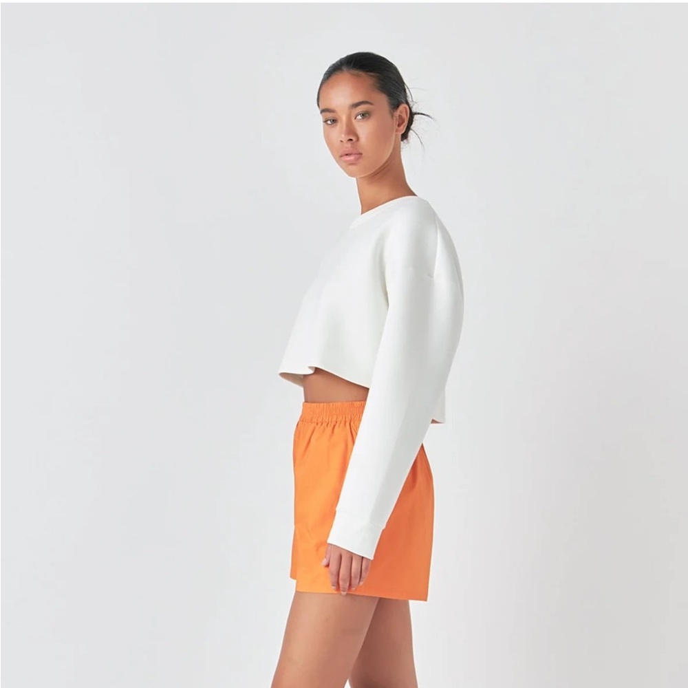 GREY LAB Orange Athletic Shorts Lightweight Comfortable Design